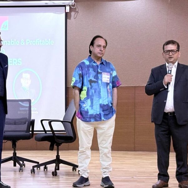 Gaurav Gupta, sharing insights on founder alignment, IP strategies, and embedding compliance frameworks during panel discussions at the Mumbai Founder Meet.