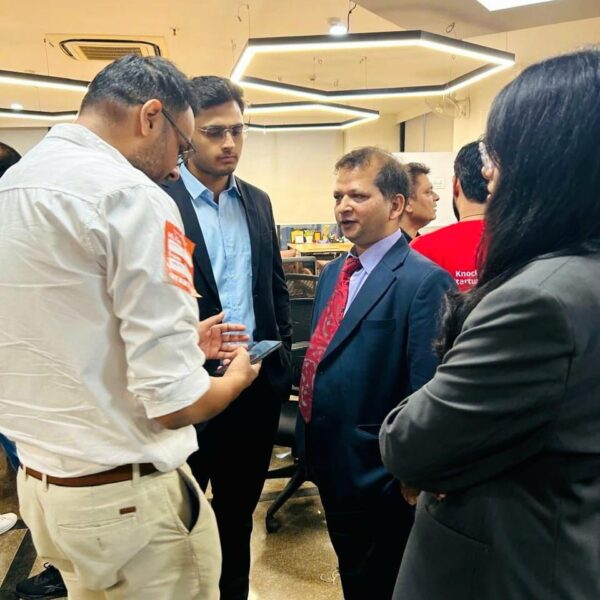 Gaurav Gupta, sharing insights on IP protection, jurisdiction selection, and compliance frameworks for startups looking to expand globally at the Chandigarh Founders & Investors Meet, hosted by StartupNews.fyi.