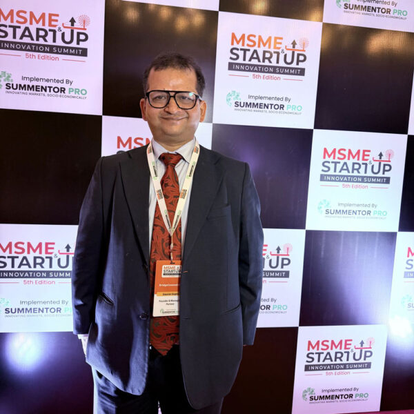 At the MSME & Startup Innovation Summit - 5th Edition, Gaurav Gupta interacted with entrepreneurs and industry stakeholders, sharing insights on navigating regulatory frameworks and building resilient business structures. The forum reinforced the role of strategic legal advisory in enabling innovation and long-term success.