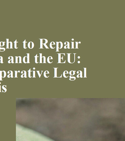 The Right to Repair in India and the EU: A Comparative Legal Analysis
